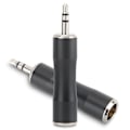 Miniatyrbillede 4 af 5: 2 stk. 3,5 mm han til forgyldt Mini XLR 3-benet han afbalanceret lydadapter-stik