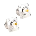 Miniatyrbild 2 av 2: 2 UHF Hon SO239 Mässing 4-håls 50ohm Adapterkontakt Adapteromvandlare