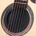 Miniatyrbild 1 av 4: Svart gummigitarr ljudhålsskydd block för akustisk klassisk gitarr 38''/39''