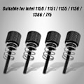 Miniatyrbillede 2 af 5: 4 stk. Aluminium M3 monteringsskruer til CPU vandkølingsblok til Intel 1150 1151 1155 Sort