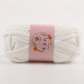 Miniatyrbild 1 av 2: DIY Hand Craft Weaving Solid Color Bag Handbag Carpet Soft Knitting Yarn (Vit)