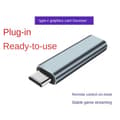 Pikkukuva 4 / 5: 2X USB Type-C virtuaalinen näyttösovitin DDC EDID Dummy Plug Headless Ghost Display Emulator Dummy Load 4K@60Hz