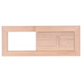 Miniatyrbild 2 av 5: Justerbar ventilationsgaller i trä för bastu, luftventilationstillbehör för ångbastu