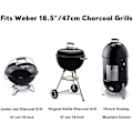 Miniatyrbillede 3 af 5: Grillrist i rustfrit stål til runde grill