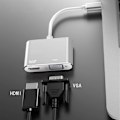 Miniatyrbild 3 av 5: Mångsidig Dual Monitor Display Adapter, Erbjuder 4Kx2K-upplösning, Enkel Installation och Snabb USB 3.0 Dataöverföring för en Sömlös Multi-monitorupplevelse