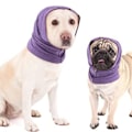 Miniatyrbillede 5 af 5: Hunde Quiet Ear Cover Lilla Kæledyr Støjbeskyttelse Calming Ear Muffs Angst Relief Varmt Blødt Snood