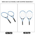 Miniatyrbillede 1 af 2: Jernlegering Børne Tennis Ketsjeter Begynder Trænings Ketsjer med Bold og Bærepose (Blå)