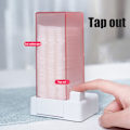 Miniatyrbillede 3 af 5: Automatisk bomuldsrondel dispenser tryk ud makeup bomuld  holder dispenser kosmetisk bomuldsrondel arrangør