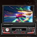 Miniatyrbild 7 av 8: 7 tums Bluetooth-bilvideospelare RDS FM AM-bilradiospelare HD infällbar pekskärm med 12 LED-backupkamera manuell typ