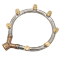 Miniatyrbillede 2 af 5: Multifunktionel ringformet dyse G3/8 hun-gevind multihoved ringformet forstøvningsdyse til havevanding i landbruget