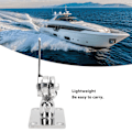 Miniatyrbillede 5 af 5: Marine Grade VHF Antenne Base Mount 93 X 64mm Rustfrit Stål Justerbar Mount Base Bracket Til Båd Yacht