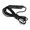 Miniatyrbilde 4 av 5: Flettet ledning spillhodetelefon lydkabel volum mikrofonkontroll for Logitech Astro A10 A40