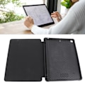 Miniatyrbillede 1 af 8: Tablet Etui Sort Åndbar Præcise Udskæringer Blyantholder Magnetisk Lukning PU Læder Etui til IOS Tablet 10.2in