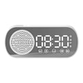Miniatyrbild 2 av 3: Bluetooth-högtalarklocka Multifunktionell Smart Digital Spegelväckarklocka för Hem Skola Kontor Engelsk Version Z7 Vit