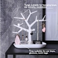 Miniatyrbild 3 av 7: Smyckesställ, Antler Branchs Design Smyckesorganisatör i Metall, Unikt Dekorativt Racktorn för Hemmet, Säkert & Hållbart Högkvalitativt Galvaniserat