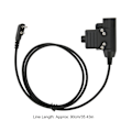 Miniatyrbild 6 av 8: Radio Headset Adapter Push To Talk Ljud Walkie Talkie Öronsnäcka Adapter Ersättning för Icom V8 V80 V82