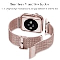 Miniatyrbild 3 av 5: Kompatibel för Apple Watch Band 38-40mm /42-44mm, Rostfritt stål Loop Spänne Metallrem Armband Loop Replacement Band för Iwatch Series 4, Series