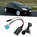 Miniatyrbilde 1 av 8: 6+8 Pin Bluetooth AUX IN Adapter Hands Free Mikrofon Erstatning for Fiat Bravo for VISTEON Radio Siden 2007