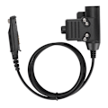 Miniatyrbild 1 av 5: U94 PTT-adapter headsettillbehör PU dragtråd PTT för UV9R PLUS för UVXR för BF9700