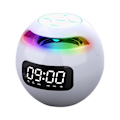 Miniatyrbillede 1 af 5: Mini Bluetooth-højttaler trådløs Bluetooth-lydboks med LED-display vækkeur højttaler