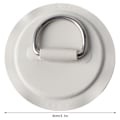 Miniatyrbilde 6 av 8: 2 stk oppblåsbare båtkajakk DRing Pad Patch PVC Marine rustfritt stål fast spenne (grå)