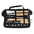 Miniatyrbilde 2 av 4: 10PCS Grilling Tool Set Rustfritt Stål med Tregrep Grillredskaper for Piknik Grill