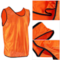 Miniatyrbillede 3 af 5: 12 stk. Trøjer Ærmeløse Voksne Fodbold Basketball Træning Hold Veste Gruppering Orange
