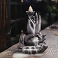Miniatyrbillede 7 af 8: Buddha hånd vandfald røgelse brændere røg vandfald moderat størrelse tilbagestrømning røgelse holder til soveværelser studier kontorer