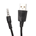 Miniatyrbilde 3 av 5: Gaming-hodetelefoner med stereolyd, RGB-lys, minneskumøreputer, 3,5 mm USB-kabel, over-ear-headset med mikrofon for PS4, PC og mobiltelefon