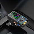 Pikkukuva 7 / 8: Bluetooth FM -lähetin 12V-24V Hands Free -puhelu Bluetooth -autonlaturin sovitin Tukee PD30W QC18W Pikalataus Type 1