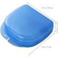 Miniatyrbild 2 av 7: Förvaringsetui, BPA-fritt ventilerat fodral för tandställningar, bettskenor och proteser, lätt att bära EVA-material för säker förvaring (Trippelpack)
