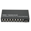 Miniatyrbild 1 av 7: Gigabit Switch 1 Fiber 8 Port Ethernet Single Mode Dual Fiber Adaptiv Gigabitomvandlare för Signalomvandling
