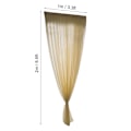 Miniatyrbillede 1 af 2: Enkel stil polyester vindue voile tyl gardin gennemsigtige paneler soveværelse stue indretning gylden gul 1x2m