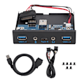 Miniatyrbilde 3 av 5: 5 Gbps overføringshastighet 3,5 tommers USB 3.1 diskettstasjon frontpanel