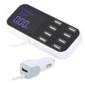 Miniatyrbilde 4 av 5: 8 porter hurtig billader, multi USB ladestasjon, digitalt display for IOS/Samsung