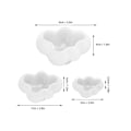 Miniatyrbillede 6 af 8: 3 stk. skyer forme silikoneform nem at afforme deformationsmodstand skyer epoxyharpiksforme DIY kager chokolader