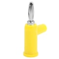 Miniatyrbillede 5 af 8: 10 stk. Stakbare bananplugs 4mm/0,2 tommer Loddefri messing Standardstørrelse Stakbare bananforbindelse til sikkerhedstilbehør Gul