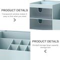 Miniatyrbillede 3 af 5: Kosmetisk/Makeup Vanity Organizer Box, Mini Skrivebordsopbevaring til Kontorartikler, Badeværelsesdisk eller Kommode, 24*12*9cm
