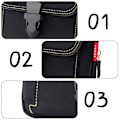 Pikkukuva 3 / 5: Kanvas matkapuhelinlaukku vyöllä vaakasuora matkapuhelinkotelo monitoiminen crossbody-laukku miehille
