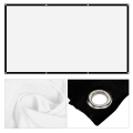 Miniatyrbilde 4 av 5: 16:9 Tykk bærbar ikke-krøll myk hvit polyester projektor gardin projeksjonsskjerm (120 tommer)