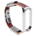 Miniatyrbilde 4 av 5: Retro skinnreim for håndleddet til Xiaomi Mi Band 5/6 NFC Mote Retro skinn klokkearmbånd