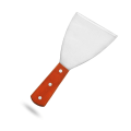 Miniatyrbilde 2 av 3: Grillskrape i tre med skråkant, 4 tommer x 8,5 tommer