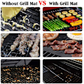Miniatyrbild 2 av 8: Grillmatta för utomhusbruk, multifunktionella PTFE-belagda grilltillbehör, non-stick grillark för säker grillupplevelse, 3 st