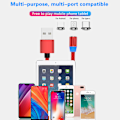 Pikkukuva 3 / 5: 3-in-1 magneettinen latauskaapeli, nailonmagneetti USB-kaapeli, magneetti
