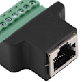 Miniatyrbilde 3 av 8: DVR Ethernet-kontakt RJ45 hunn til 8-pins skrueklemmekontakt