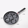 Miniatyrbild 3 av 8: Maifan Sten Non-stick Stekpanna, Hög Kvalitet och Mångsidig för Frukostlagning, Jämn Uppvärmning och Robusta Nitar, 24cm Diameter, Aluminiumlegering