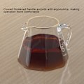 Miniatyrbild 7 av 8: Kaffeälskares Dröm, Kaffeserver i Borosilikatglas, Mikrovågsugns- och Diskmaskinssäker, Värmebeständigt Glas, Elegant Design med Åttakantig Kopp För