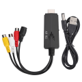 Miniatyrbilde 1 av 5: For HDMI til AV RCA 1080P HD Konverter Adapter Kabel Hann til Hunn for TV VCR DVD