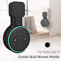 Miniatyrbild 6 av 8: Väggfäste för Dot 3:e generation Svart Kabelhantering Smart Speakers Hängare Fäste Hållare