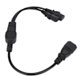Miniatyrbillede 5 af 8: UPS-server C14 til 2 C13 strømkabel C14 til 2 C13 Y-splitter adapter forlængerledning til pc'er skærme printere